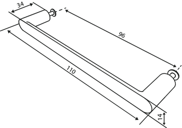 Damixa Zen greb 96 mm i matsort